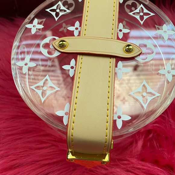 Tiny bitsy clear box clutch purse/hand bag - Picture 3 of 16